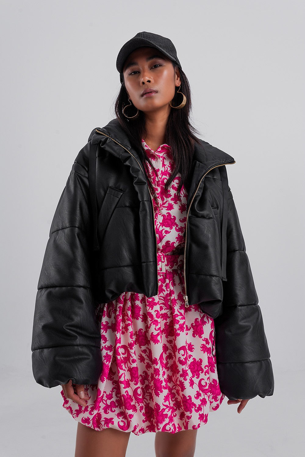 Oversized Bomber Puffer Jacket (Pre Order ships 10/11)