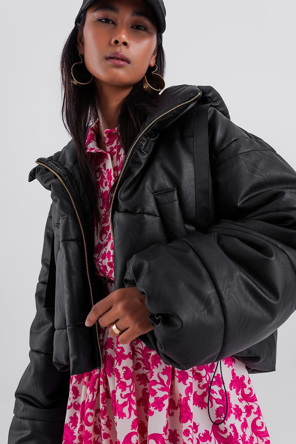 Oversized Bomber Puffer Jacket (Pre Order ships 10/11)