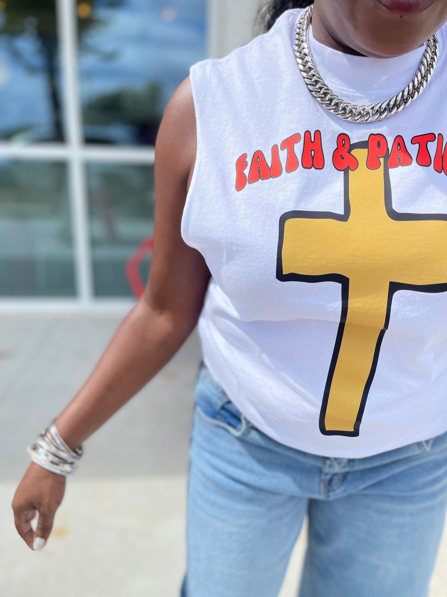 Faith & Patience Muscle Tee