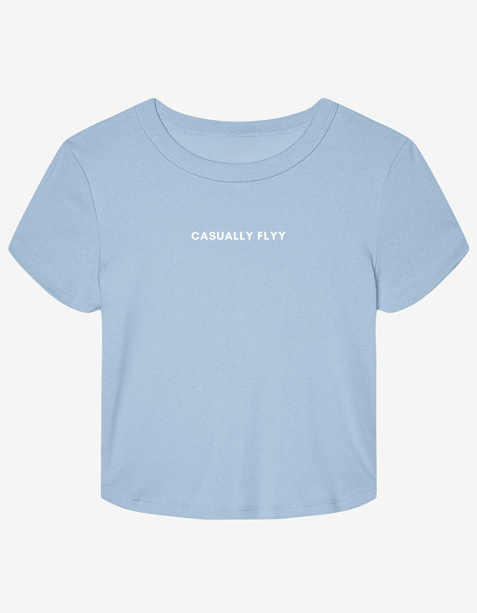 100% Cotton   Designed with laid-back vibes in mind, this CF Crop Top from Casually Flyy will easily become a go-to. Its comfortable fabric and casual fit are perfect for an everyday look with a dash of Flyy.