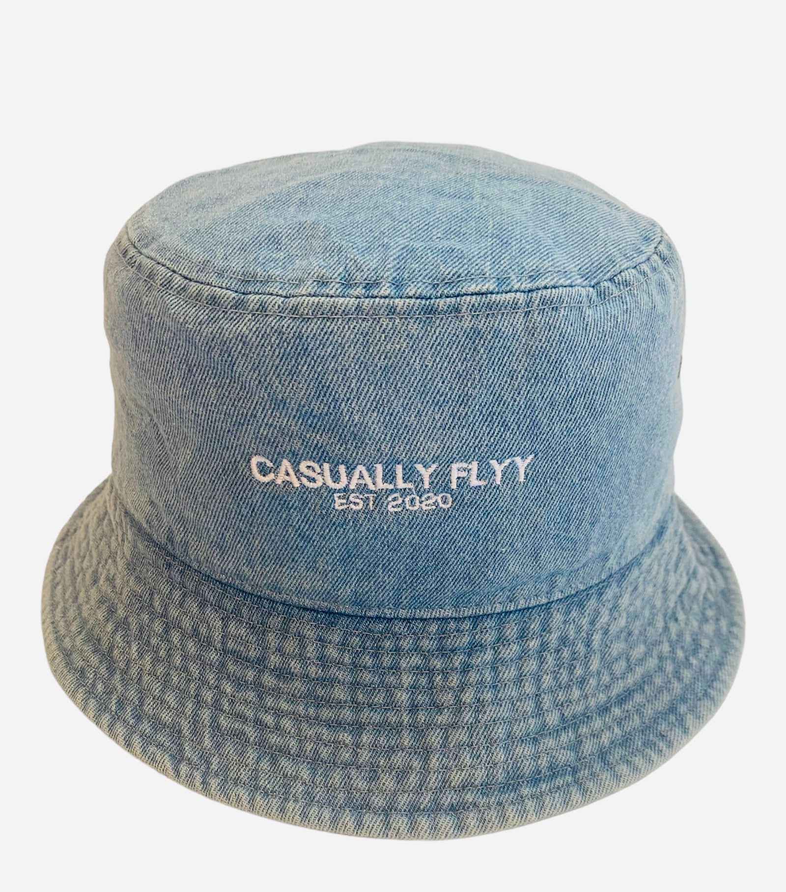 Our CF Bucket Hats are the perfect addition to your outfit! The collection comes in two colors, Light & Dark Wash Denim with our classic design that will show off your signature style. Whether you want to dress up or dress down, these hats will provide the perfect finishing touch to make you look and feel Casually Flyy!